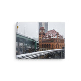 Canvas: Snow Fall over Main Street Station