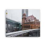 Canvas: Snow Fall over Main Street Station