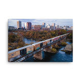 Canvas: Richmond Fall Dusk Skyline