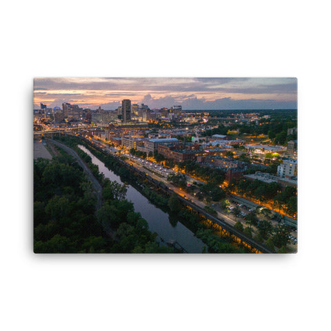 Canvas: Sunset over Shockoe