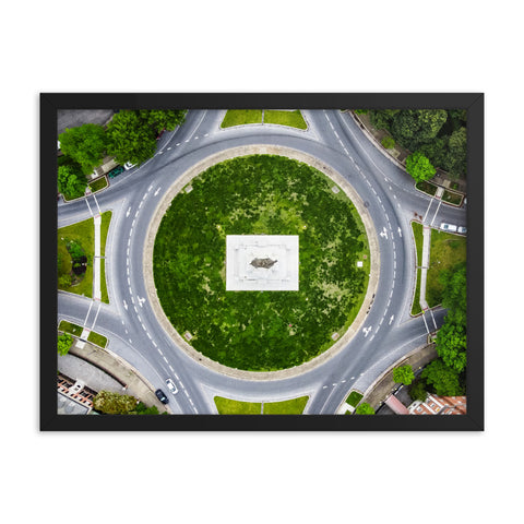 Framed Monument Avenue From Above