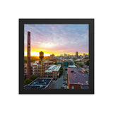 Framed Sunset over Tobacco Row