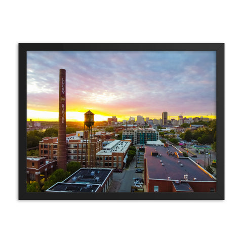 Framed Sunset over Tobacco Row