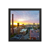 Framed Sunset over Tobacco Row