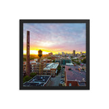 Framed Sunset over Tobacco Row