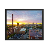 Framed Sunset over Tobacco Row