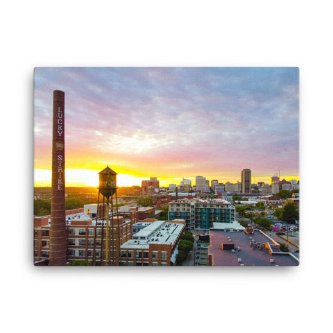 Canvas: Sunset over Tobacco Row, Richmond