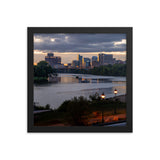 Framed Richmond from Rocketts Landing