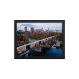 Framed Richmond Fall Dusk Skyline