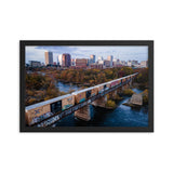 Framed Richmond Fall Dusk Skyline