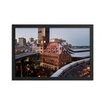 Framed Winter Night at Main Street Station