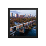 Framed Richmond Fall Dusk Skyline