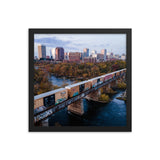 Framed Richmond Fall Dusk Skyline