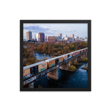 Framed Richmond Fall Dusk Skyline