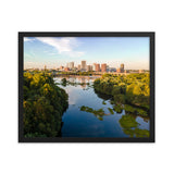 Framed Richmond from the River