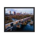 Framed Richmond Fall Dusk Skyline