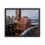 Framed Winter Night at Main Street Station