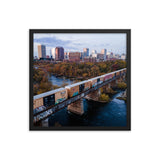 Framed Richmond Fall Dusk Skyline