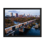 Framed Richmond Fall Dusk Skyline