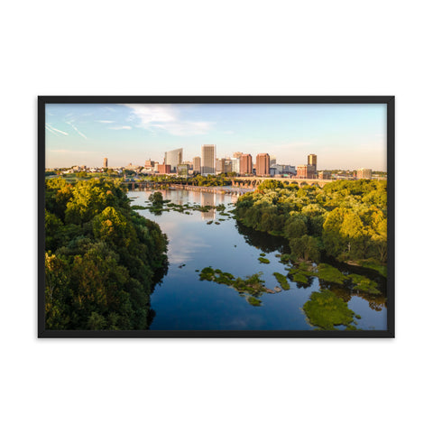 Framed Richmond from the River