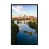 Framed Vertical Richmond from the River