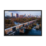 Framed Richmond Fall Dusk Skyline