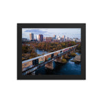 Framed Richmond Fall Dusk Skyline