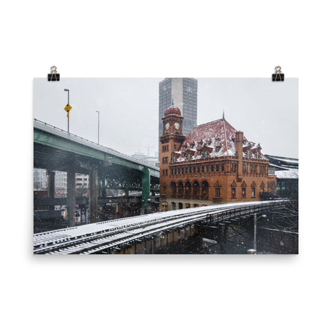 Snow Fall over Main Street Station